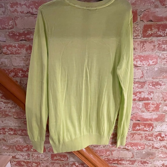 American Apparel Green Lightweight Crewneck Sweater - Picture 2 of 3
